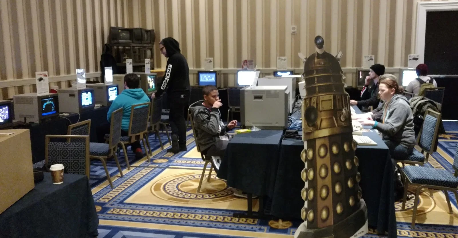 Classic consoles on professional monitors at MAGFest 2017